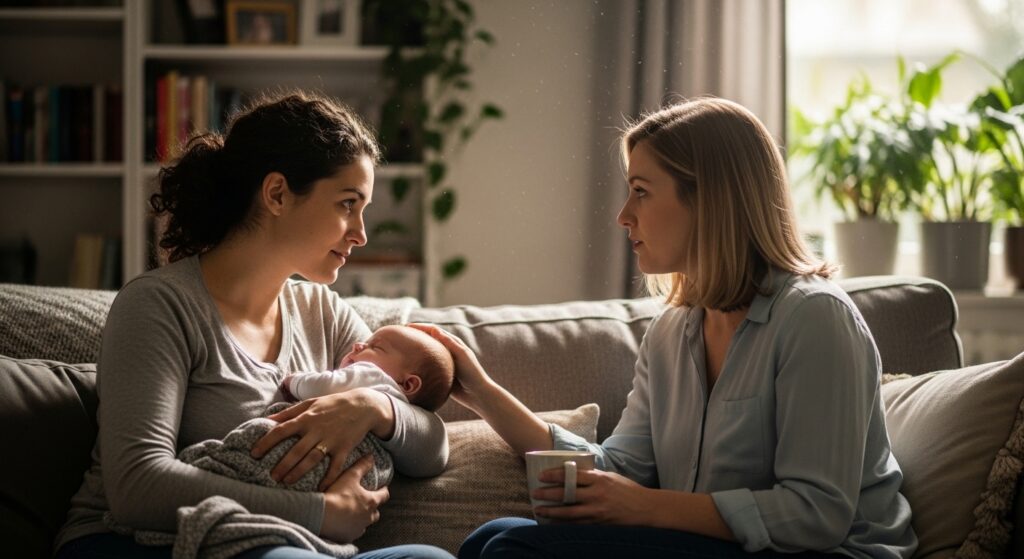 Support system for moms going through matrescence